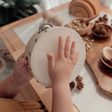 Nature sheepskin tambourine